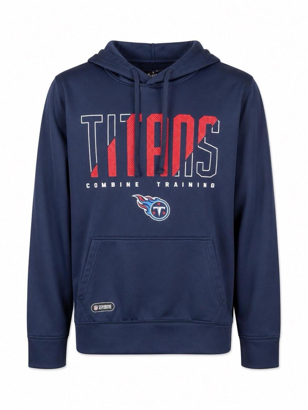 Tennessee Titans Combine Training Hoodie Mens Medium NFL Team Apparel Blue